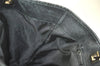 Authentic GUCCI Vintage Shoulder Tote Bag GG Canvas Leather 0021098 Black 4740K