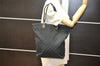 Authentic GUCCI Vintage Shoulder Tote Bag GG Canvas Leather 0021098 Black 4740K