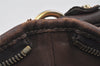 Authentic GUCCI Abbey Shoulder Hand Bag GG Canvas Leather 130738 Brown 4741I