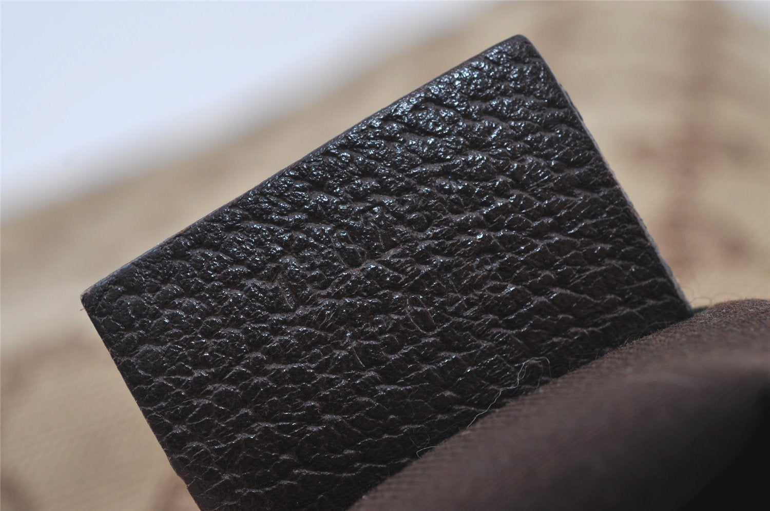 Authentic GUCCI Abbey Shoulder Hand Bag GG Canvas Leather 130738 Brown 4741I