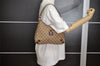 Authentic GUCCI Abbey Shoulder Hand Bag GG Canvas Leather 130738 Brown 4741I