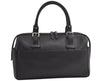 Authentic BURBERRY Vintage Leather Hand Boston Bag Black 4741K