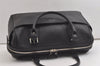 Authentic BURBERRY Vintage Leather Hand Boston Bag Black 4741K