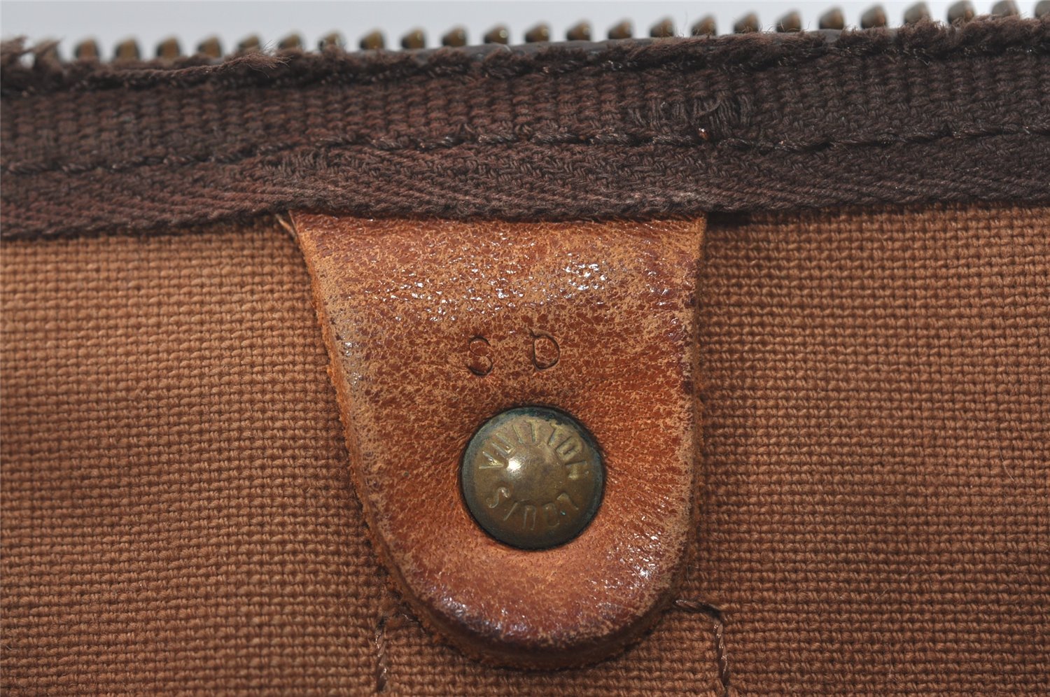 Authentic Louis Vuitton Monogram Keepall 55 Boston Bag Old Model LV Junk 4742I