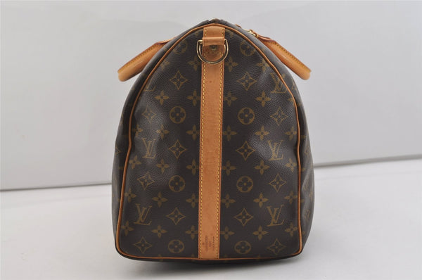 Authentic Louis Vuitton Monogram Keepall Bandouliere 50 M41416 Boston Bag 4742J