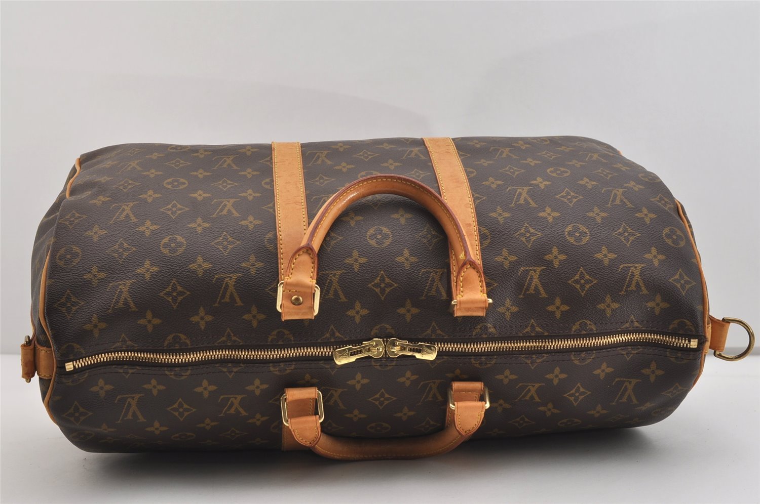 Authentic Louis Vuitton Monogram Keepall Bandouliere 50 M41416 Boston Bag 4742J