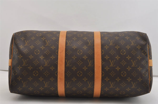 Authentic Louis Vuitton Monogram Keepall Bandouliere 50 M41416 Boston Bag 4742J