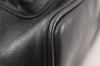 Authentic GUCCI Vintage Bamboo Backpack Purse Leather Black 4742K