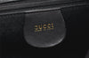 Authentic GUCCI Vintage Bamboo Backpack Purse Leather Black 4742K