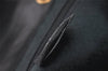 Authentic GUCCI Vintage Bamboo Backpack Purse Leather Black 4742K