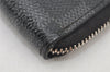 Authentic Louis Vuitton Damier Graphite Zippy Coin Purse Wallet N63076 LV 4743K