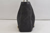 Authentic GUCCI Abbey Shoulder Tote Bag GG Canvas Leather 141472 Black 4744K