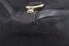 Authentic GUCCI Abbey Shoulder Tote Bag GG Canvas Leather 141472 Black 4744K
