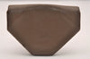 Authentic HERMES Levain Quatre Coin Purse Wallet Leather Brown 4746J