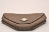Authentic HERMES Levain Quatre Coin Purse Wallet Leather Brown 4746J