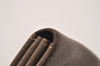 Authentic HERMES Levain Quatre Coin Purse Wallet Leather Brown 4746J