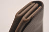 Authentic HERMES Levain Quatre Coin Purse Wallet Leather Brown 4746J