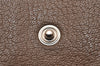 Authentic HERMES Levain Quatre Coin Purse Wallet Leather Brown 4746J
