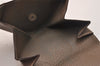 Authentic HERMES Levain Quatre Coin Purse Wallet Leather Brown 4746J