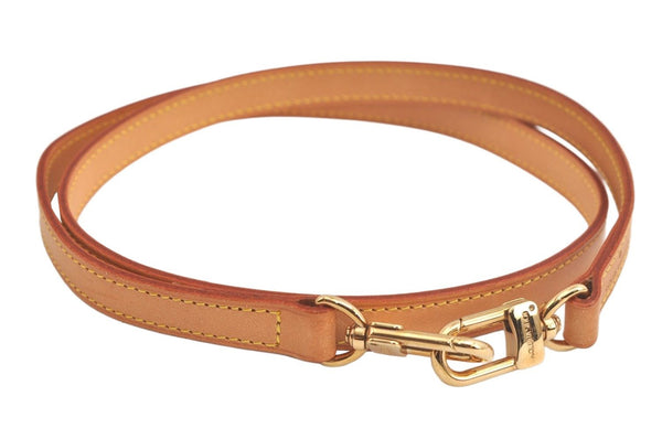 Authentic Louis Vuitton Leather Shoulder Strap Beige 39.4" LV 4747K