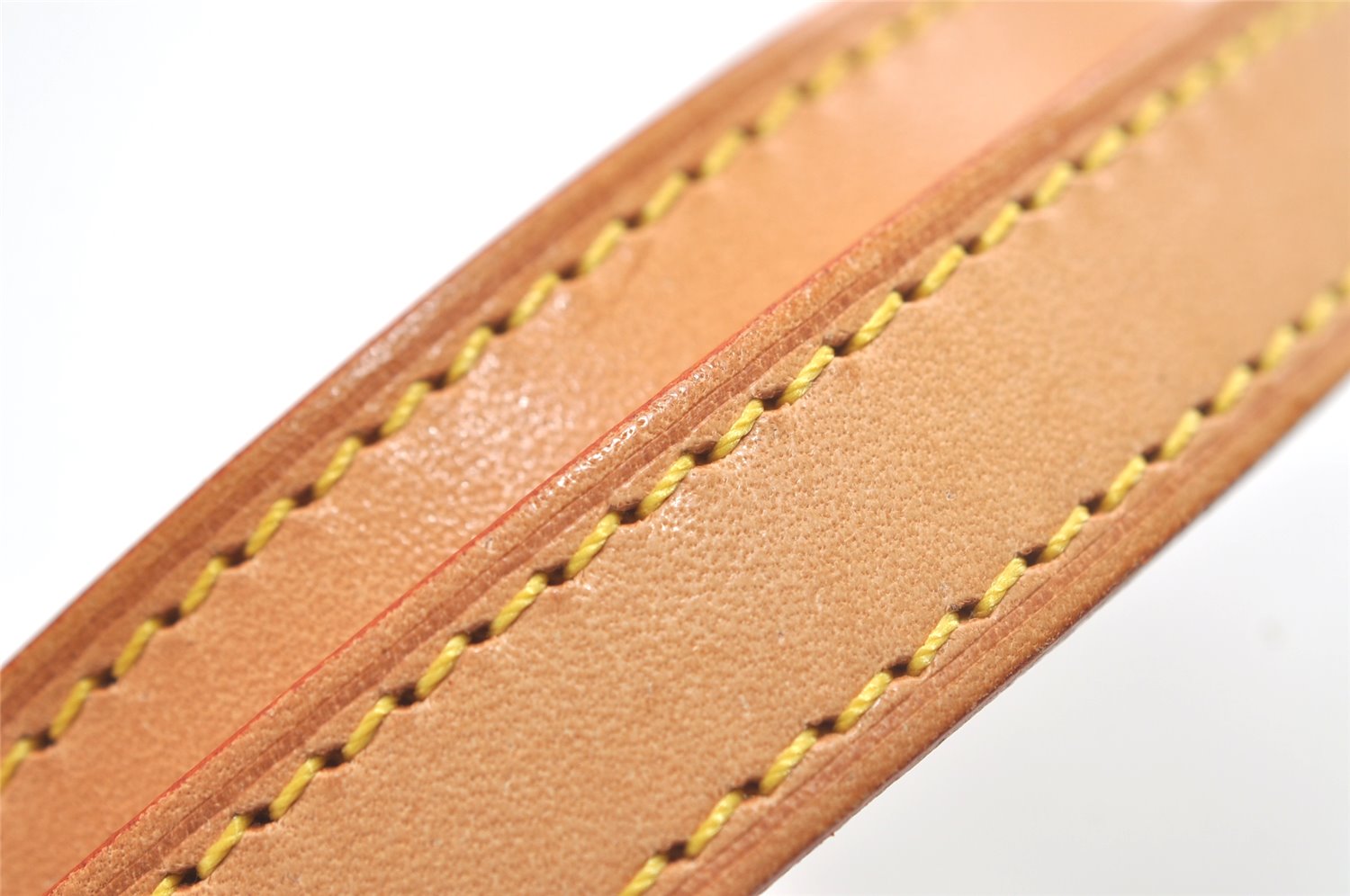 Authentic Louis Vuitton Leather Shoulder Strap Beige 39.4