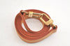 Authentic Louis Vuitton Leather Shoulder Strap Beige 39.4" LV 4747K