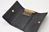 Authentic Louis Vuitton Epi Multicles 6 Key Case Black M63812 LV 4748K