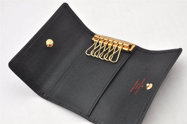 Authentic Louis Vuitton Epi Multicles 6 Key Case Black M63812 LV 4748K