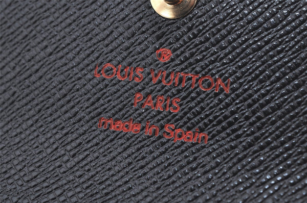 Authentic Louis Vuitton Epi Multicles 6 Key Case Black M63812 LV 4748K