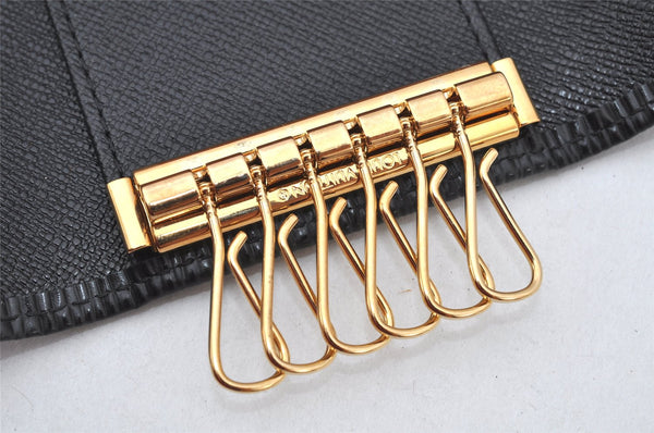 Authentic Louis Vuitton Epi Multicles 6 Key Case Black M63812 LV 4748K