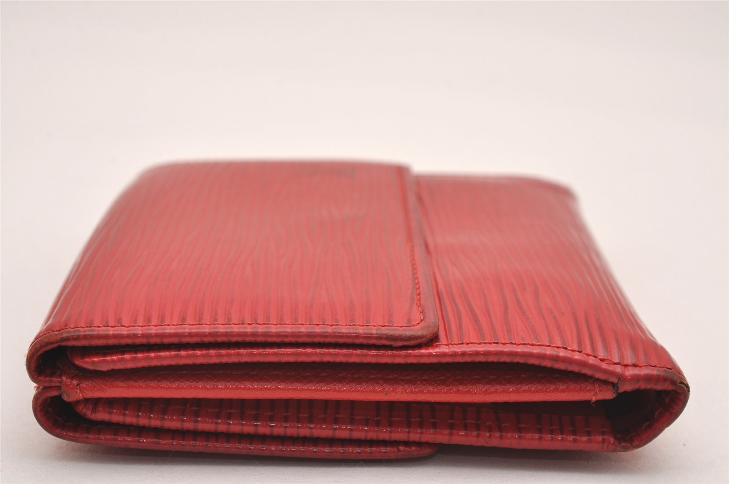 Louis Vuitton Epi Porte Monnaie Billets Cartes Credit Wallet M63487 Red 4749J