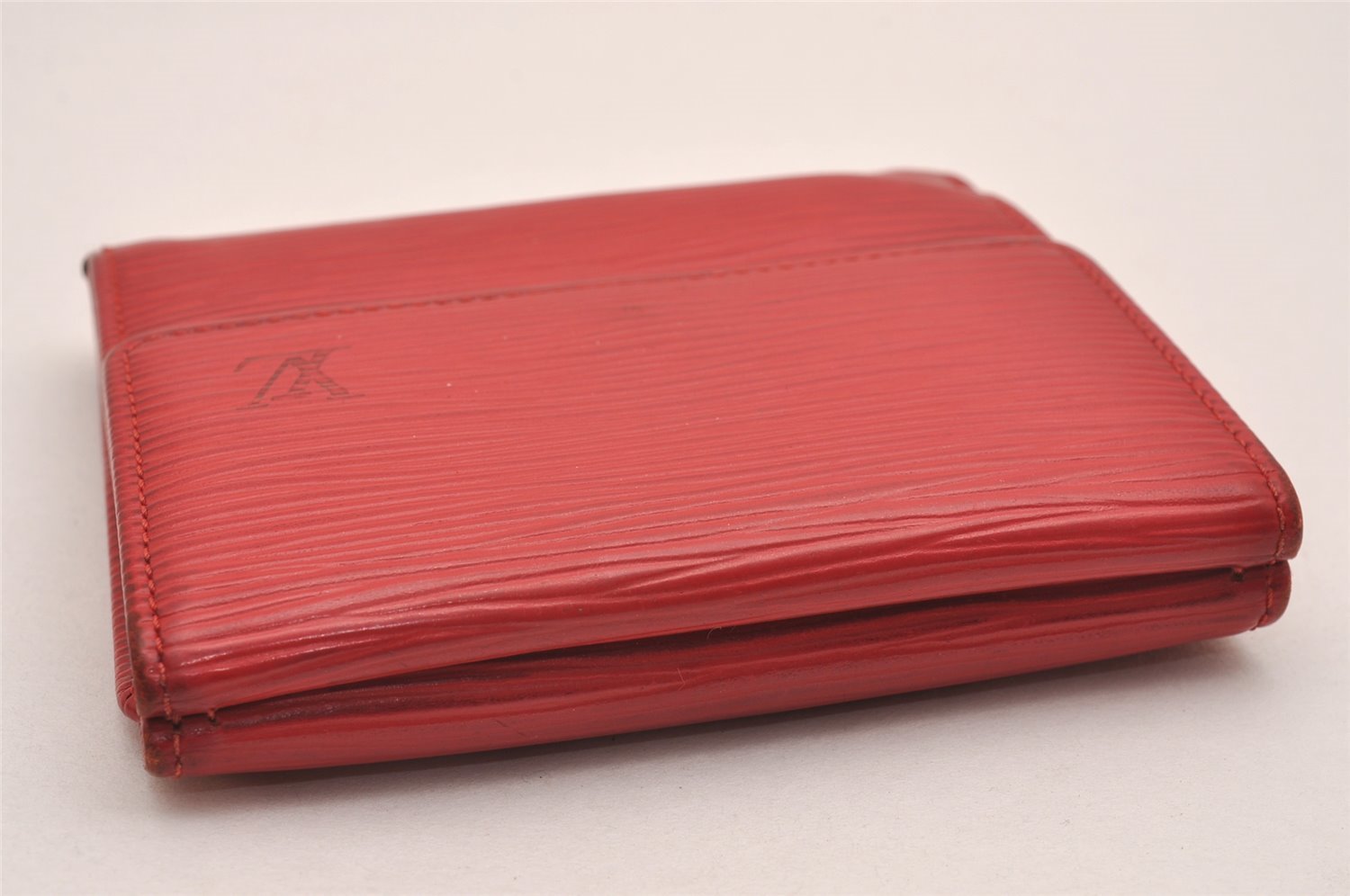 Louis Vuitton Epi Porte Monnaie Billets Cartes Credit Wallet M63487 Red 4749J