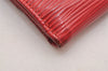 Louis Vuitton Epi Porte Monnaie Billets Cartes Credit Wallet M63487 Red 4749J