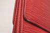 Louis Vuitton Epi Porte Monnaie Billets Cartes Credit Wallet M63487 Red 4749J