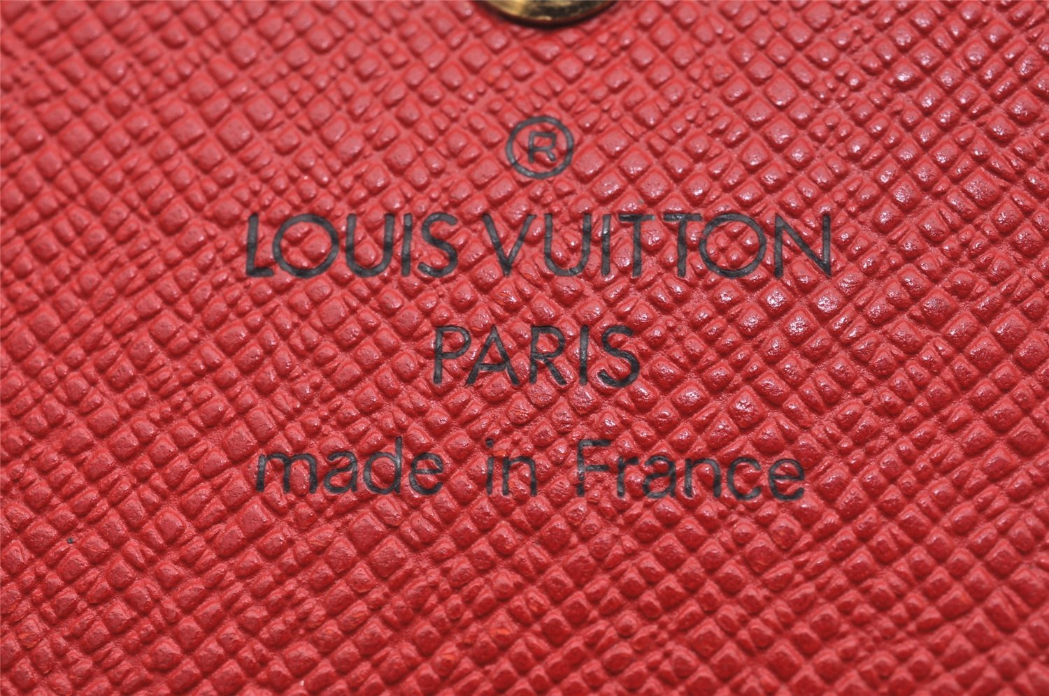 Louis Vuitton Epi Porte Monnaie Billets Cartes Credit Wallet M63487 Red 4749J