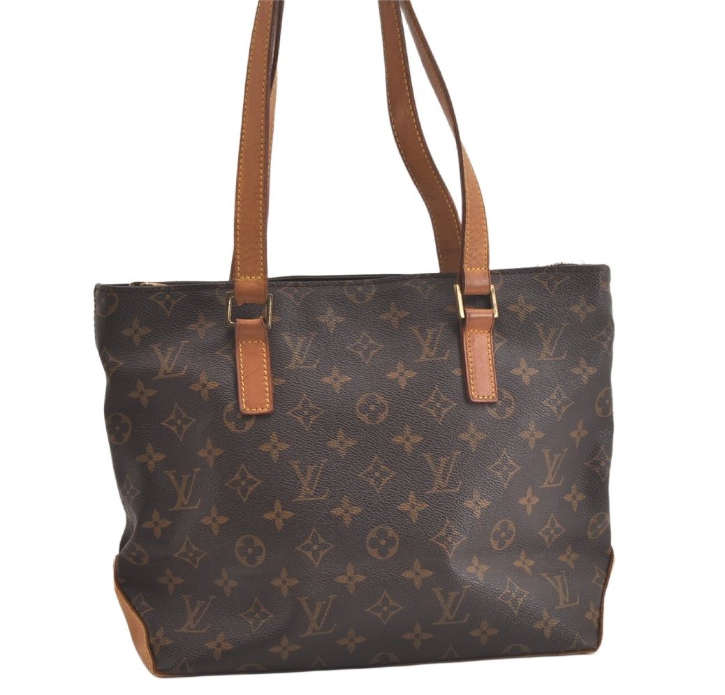 Authentic Louis Vuitton Monogram Cabas Piano Shoulder Tote Bag M51148 LV 4749K