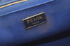 Authentic PRADA Vintage Canapa M Canvas 2Way Shoulder Hand Bag Blue 4750K