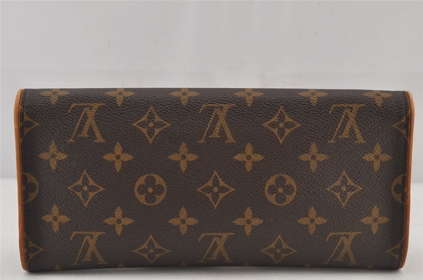 Authentic Louis Vuitton Monogram Pochette Twin GM Shoulder Bag M51852 LV 4753J