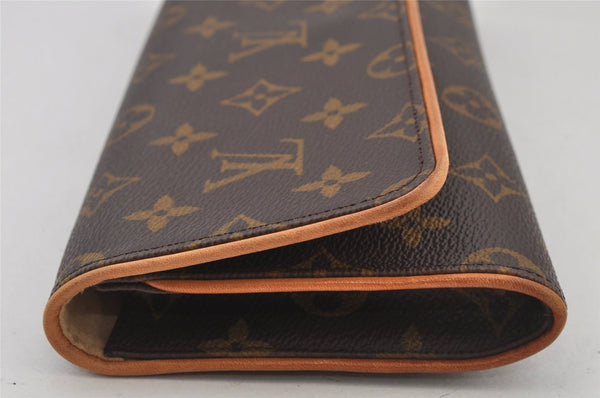 Authentic Louis Vuitton Monogram Pochette Twin GM Shoulder Bag M51852 LV 4753J