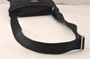 Authentic PRADA Nylon Tessuto Leather Shoulder Cross Body Bag Black 4753K