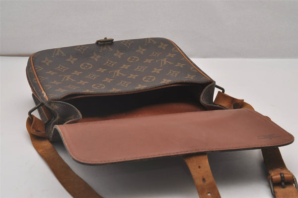Authentic Louis Vuitton Monogram Cartouchiere GM M51252 Shoulder Cross Bag 4754I