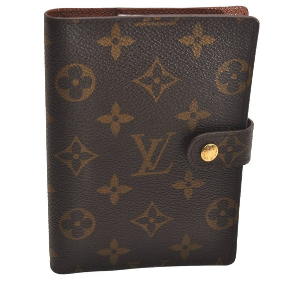 Authentic Louis Vuitton Monogram Agenda PM Notebook Cover R20005 LV 4754J