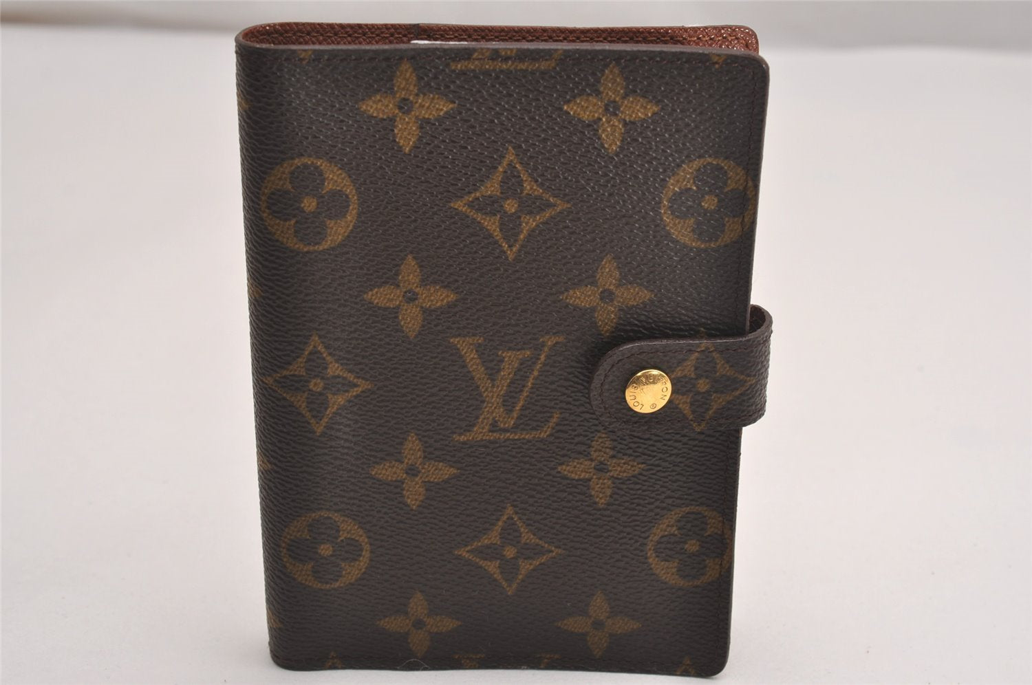 Authentic Louis Vuitton Monogram Agenda PM Notebook Cover R20005 LV 4754J