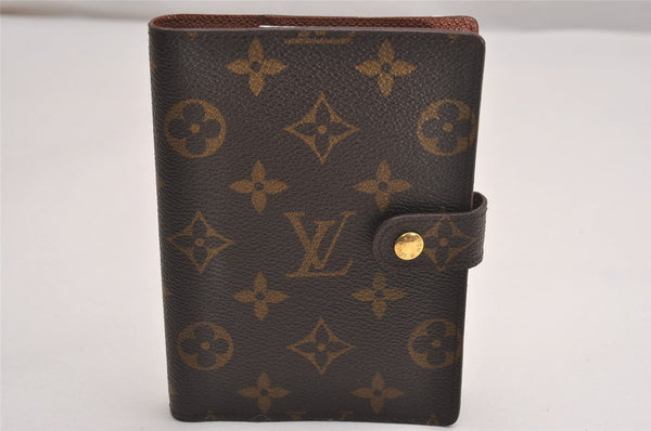 Authentic Louis Vuitton Monogram Agenda PM Notebook Cover R20005 LV 4754J