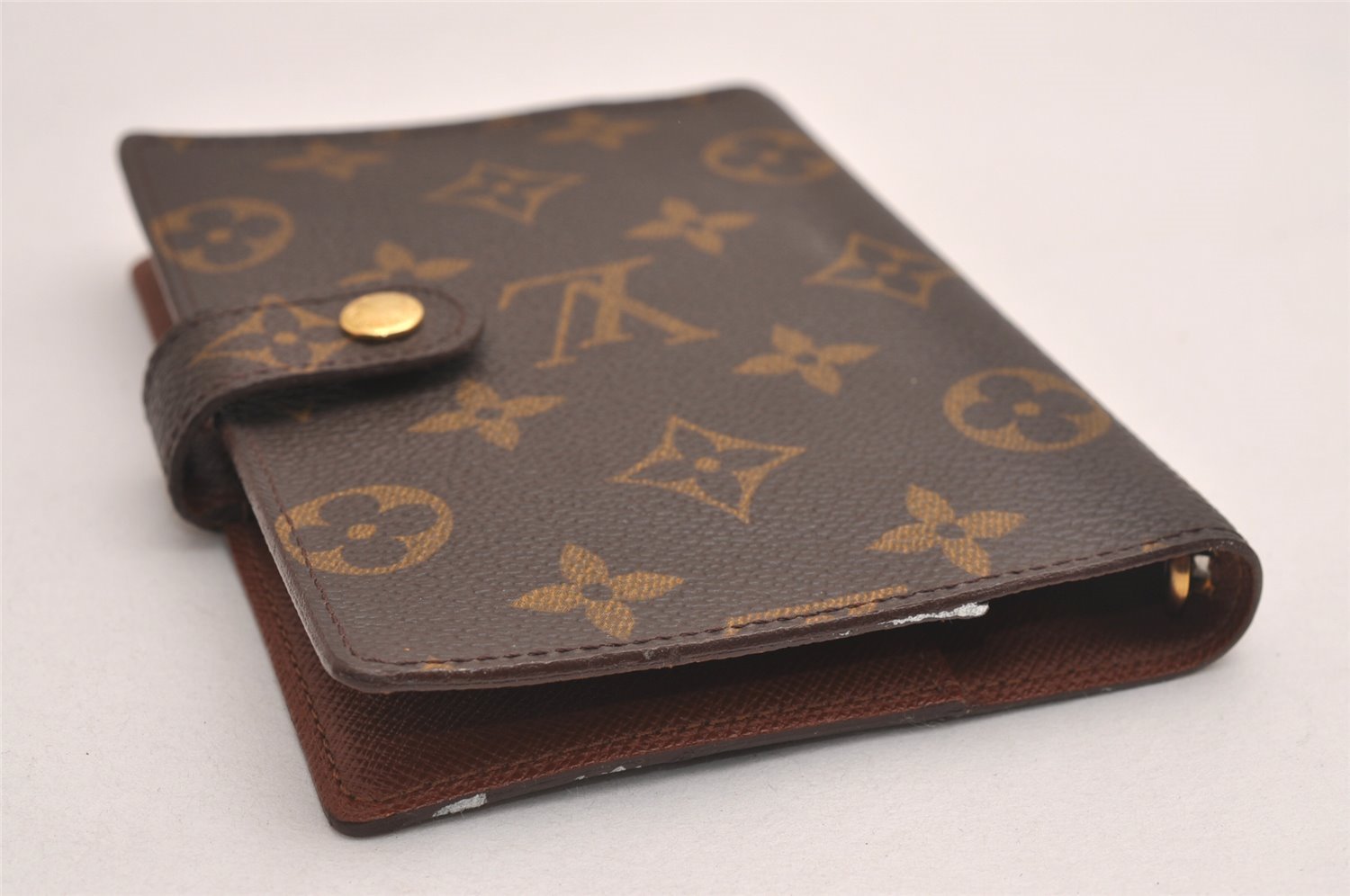 Authentic Louis Vuitton Monogram Agenda PM Notebook Cover R20005 LV 4754J