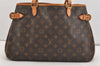 Authentic Louis Vuitton Monogram Batignolles Horizontal Tote Bag M51154 LV 4755J