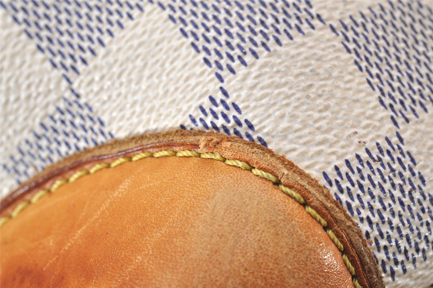 Authentic Louis Vuitton Damier Azur Hampstead MM N51206 Shoulder Tote Bag 4756I