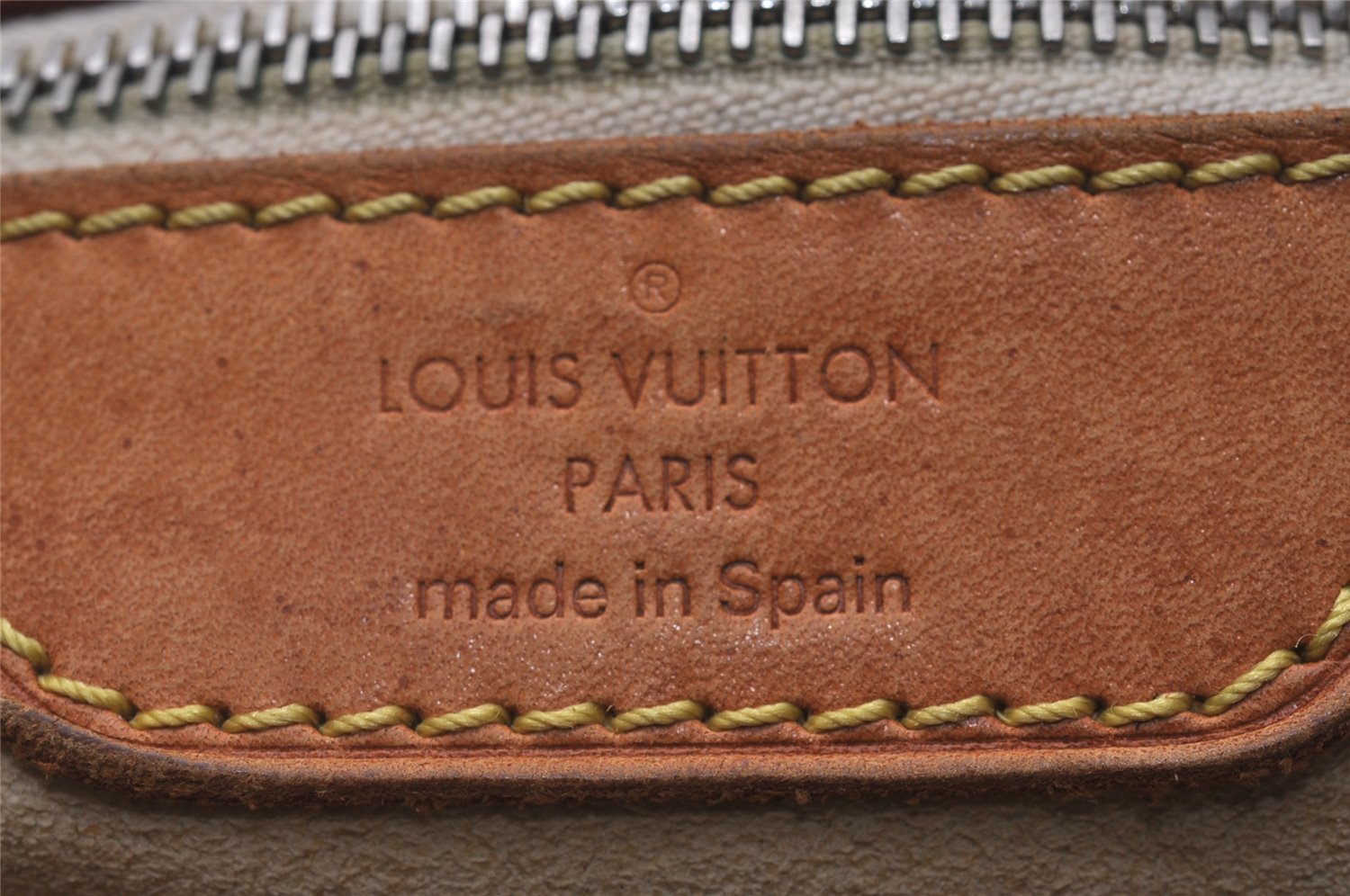 Authentic Louis Vuitton Damier Azur Hampstead MM N51206 Shoulder Tote Bag 4756I