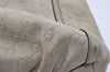 Authentic GUCCI Guccissima Abbey Shoulder Bag GG Leather 189833 White Junk 4756J
