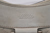 Authentic GUCCI Guccissima Abbey Shoulder Bag GG Leather 189833 White Junk 4756J